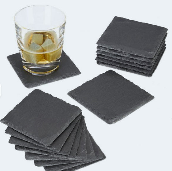 Eco-Friendly Slate Serving Platters & Coasters - Durable, Stylish, Sustainable