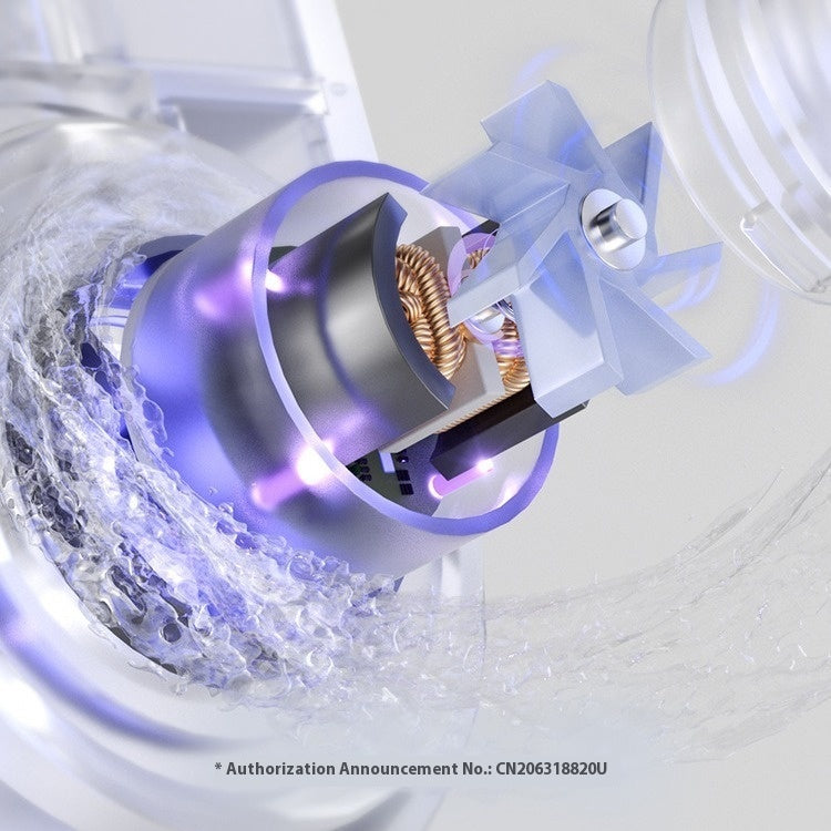 Compact Silver Faucet-Mounted Water Purifier with UV Sterilization