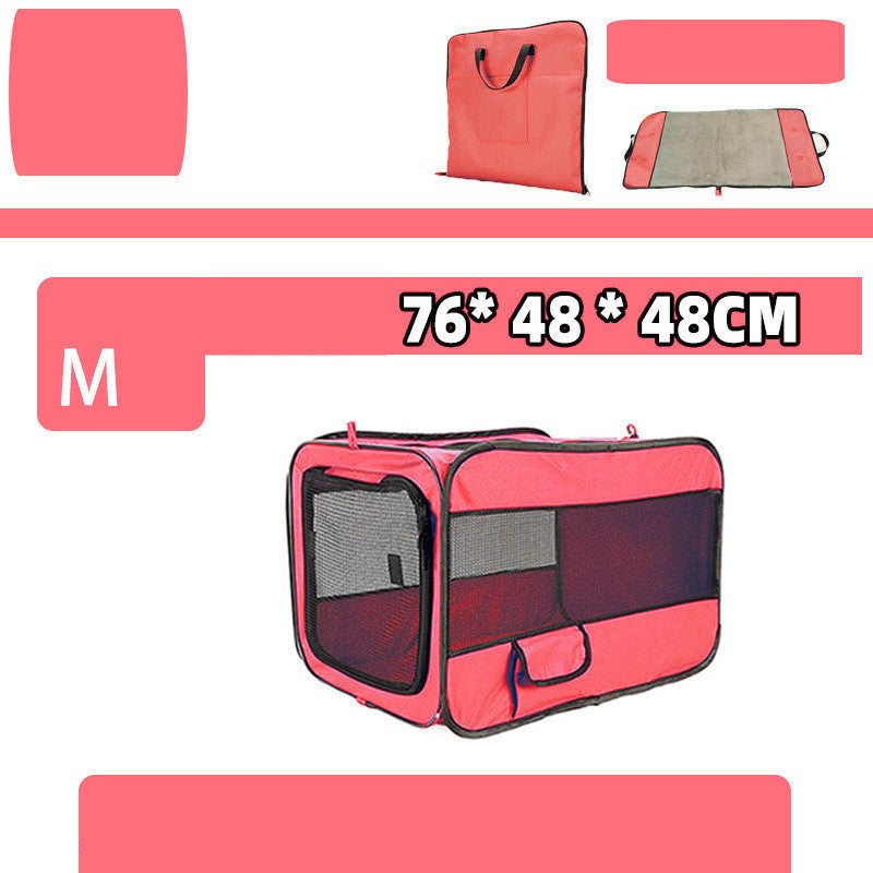 Portable Eco-Friendly Pet Crate for Travel and Home