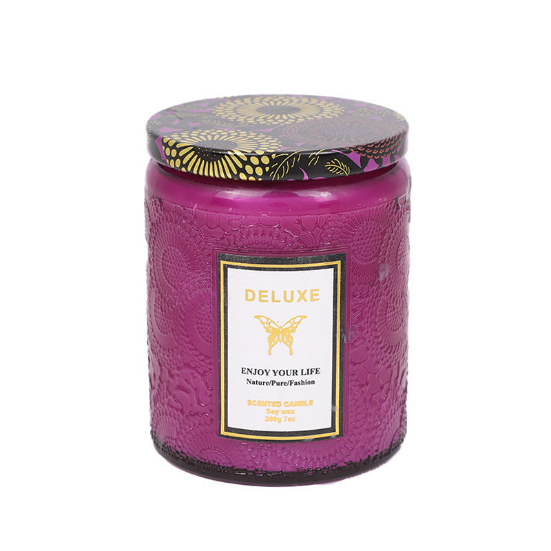 Eco-Friendly Aromatherapy Scented Candles in Reusable Glass Jars