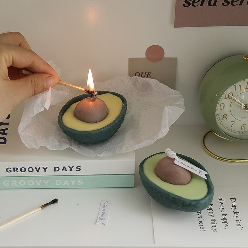 Avocado-Shaped Natural Soap Bar - Eco-Friendly, Biodegradable, Plastic-Free