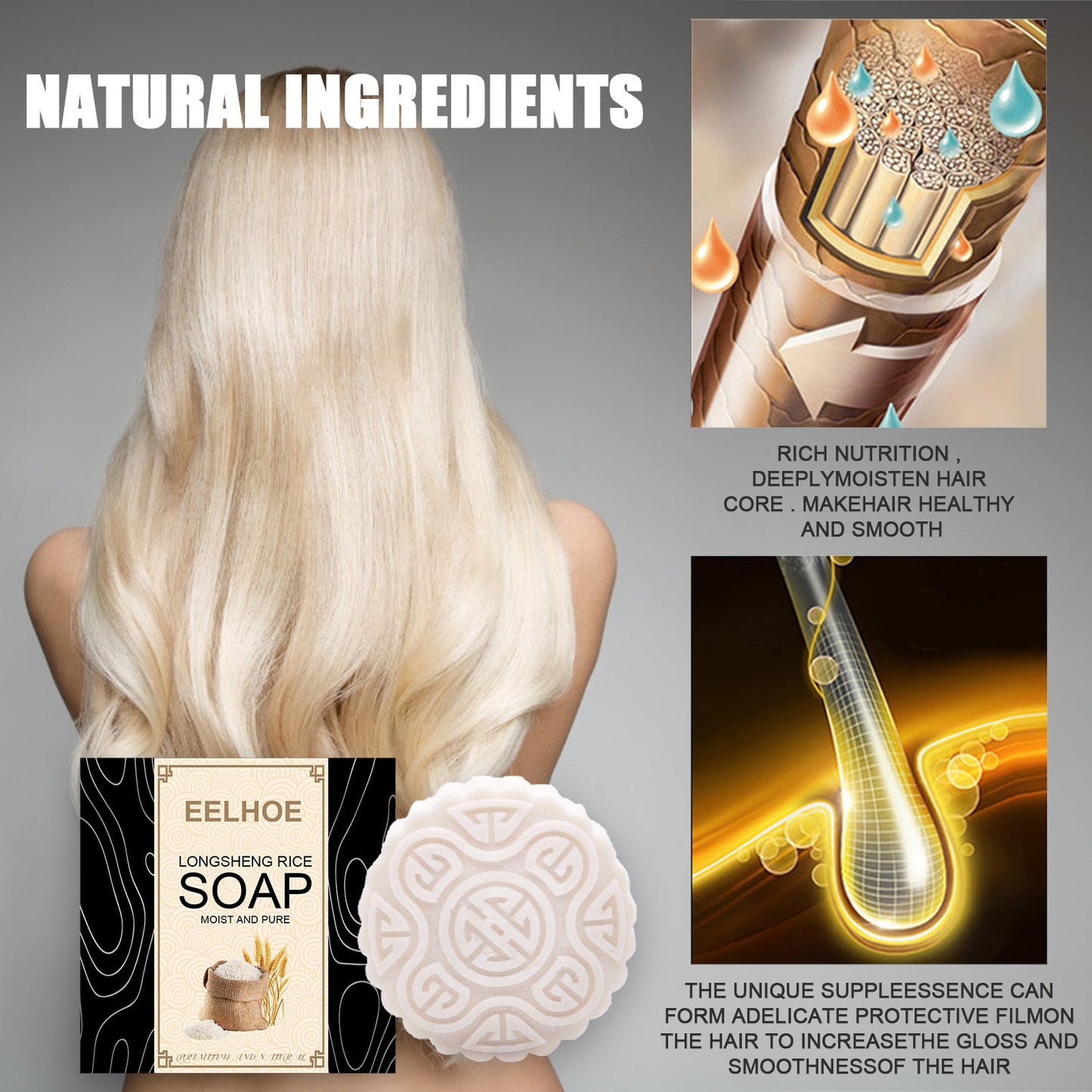 Longsheng Rice Soap - Eco-Friendly, Natural, Biodegradable