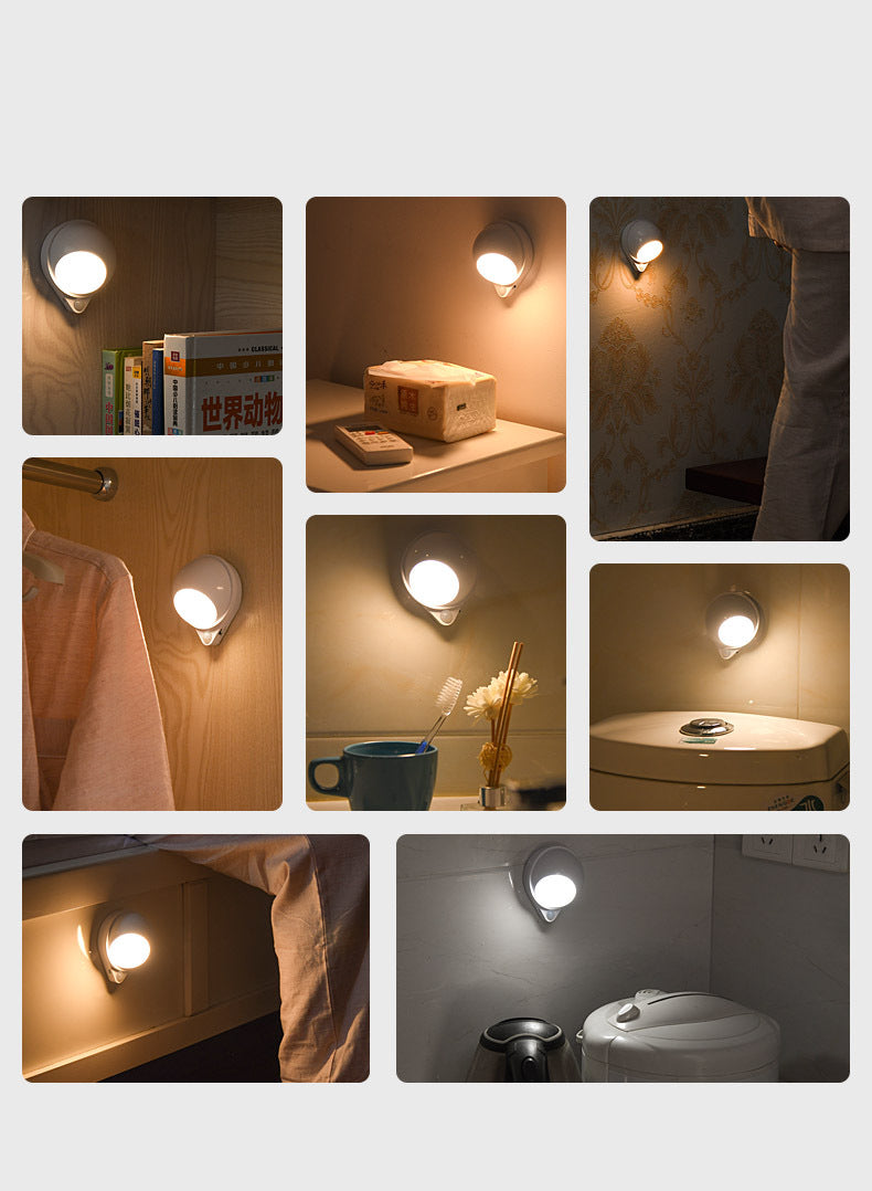 Energy-Efficient Motion Sensor Night Light - Dome-Shaped LED