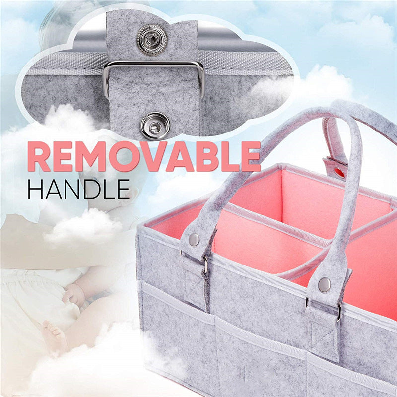 Eco-Friendly Baby Storage Organizer - Gray & Pink