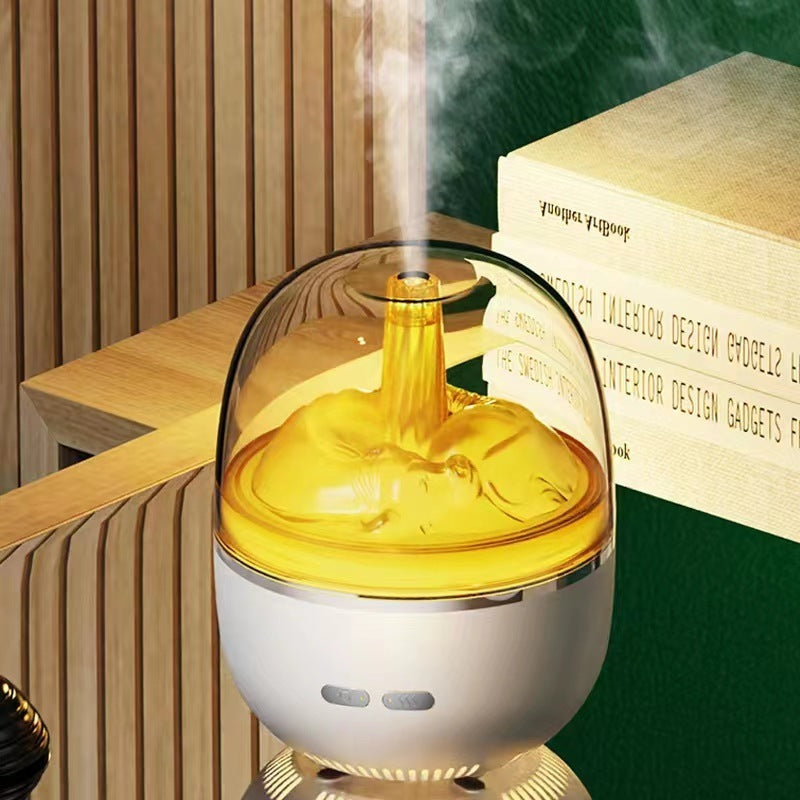Compact Aromatherapy Humidifier with Water-Saving Technology