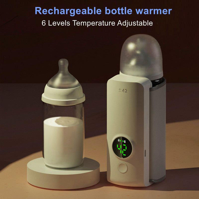 Portable Digital Bottle Warmer - Rechargeable & Eco-Friendly