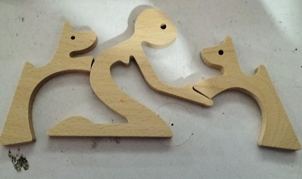 Eco-Friendly Wooden Animal Figurines - Sustainable Home Decor