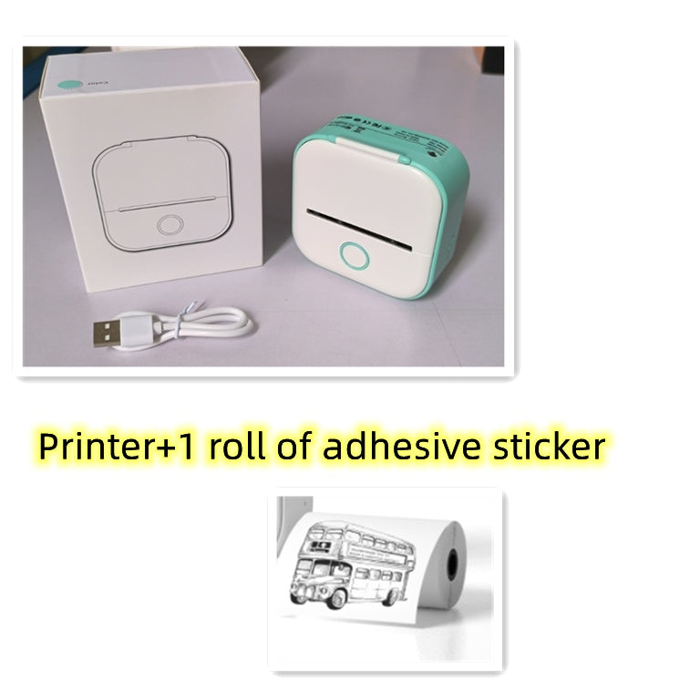 Compact Eco-Friendly Portable Label Printer for Home Organization