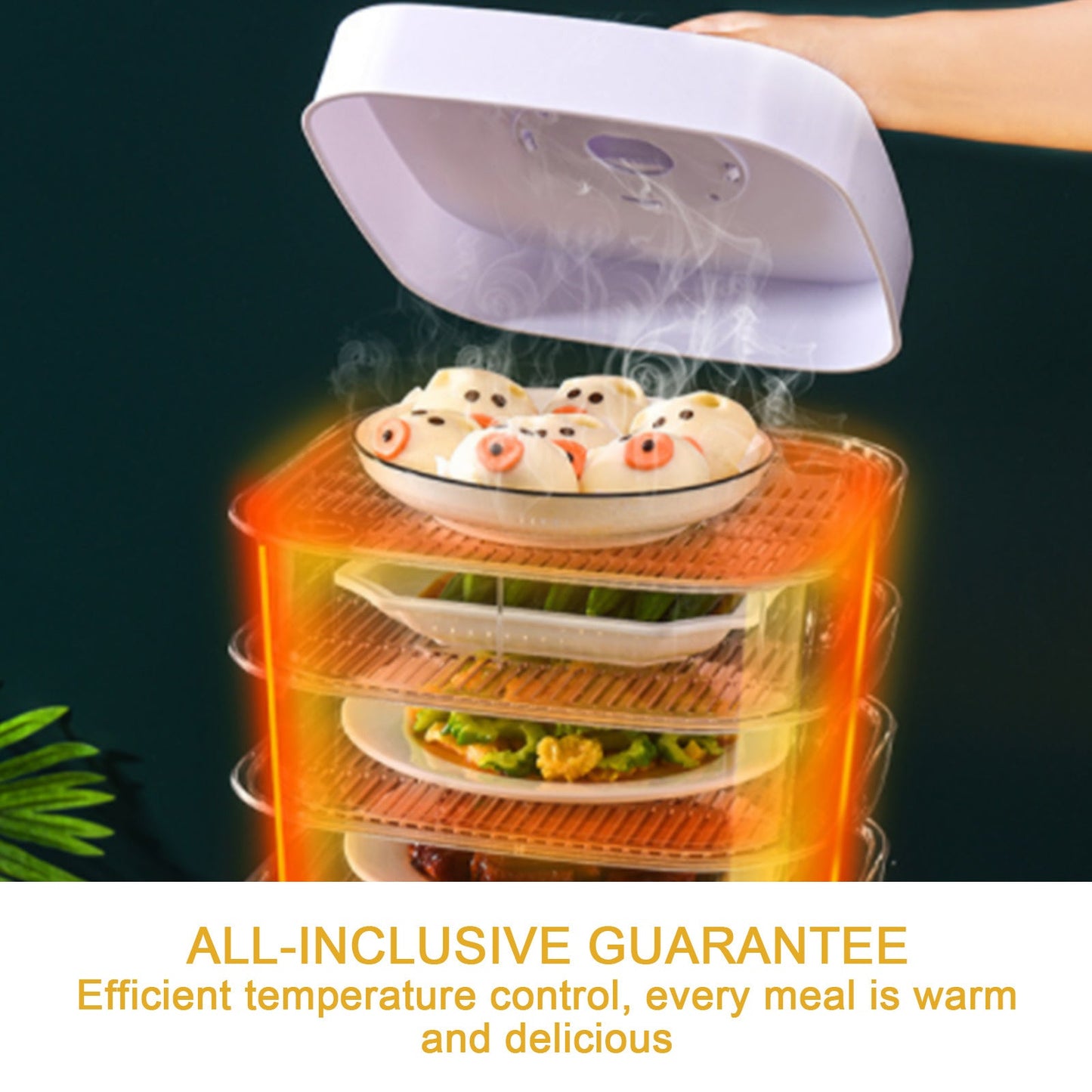 Smart Eco-Friendly Food Steamer with Reusable Trays