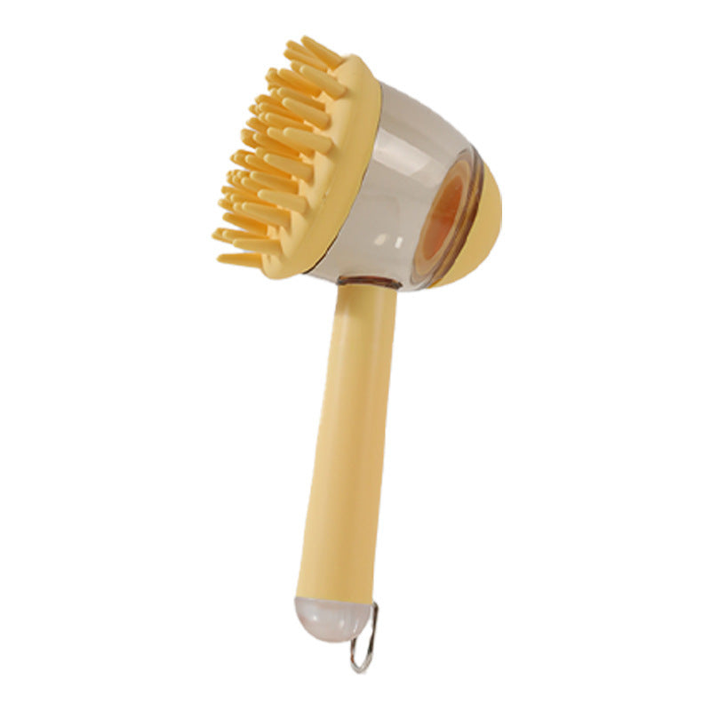 Eco-Friendly Pet Bath Brush with Silicone Bristles