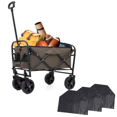 Collapsible Utility Wagon - Durable Folding Cart for Easy Storage