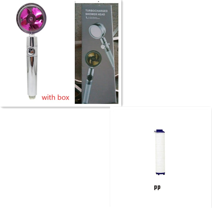 Water-Saving Handheld Shower Head with 360° Rotation and Adjustable Angles