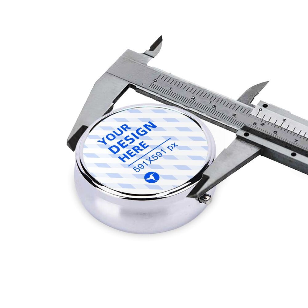 Eco-Friendly Metal Pill Box - Durable, Reusable, Compact Organizer