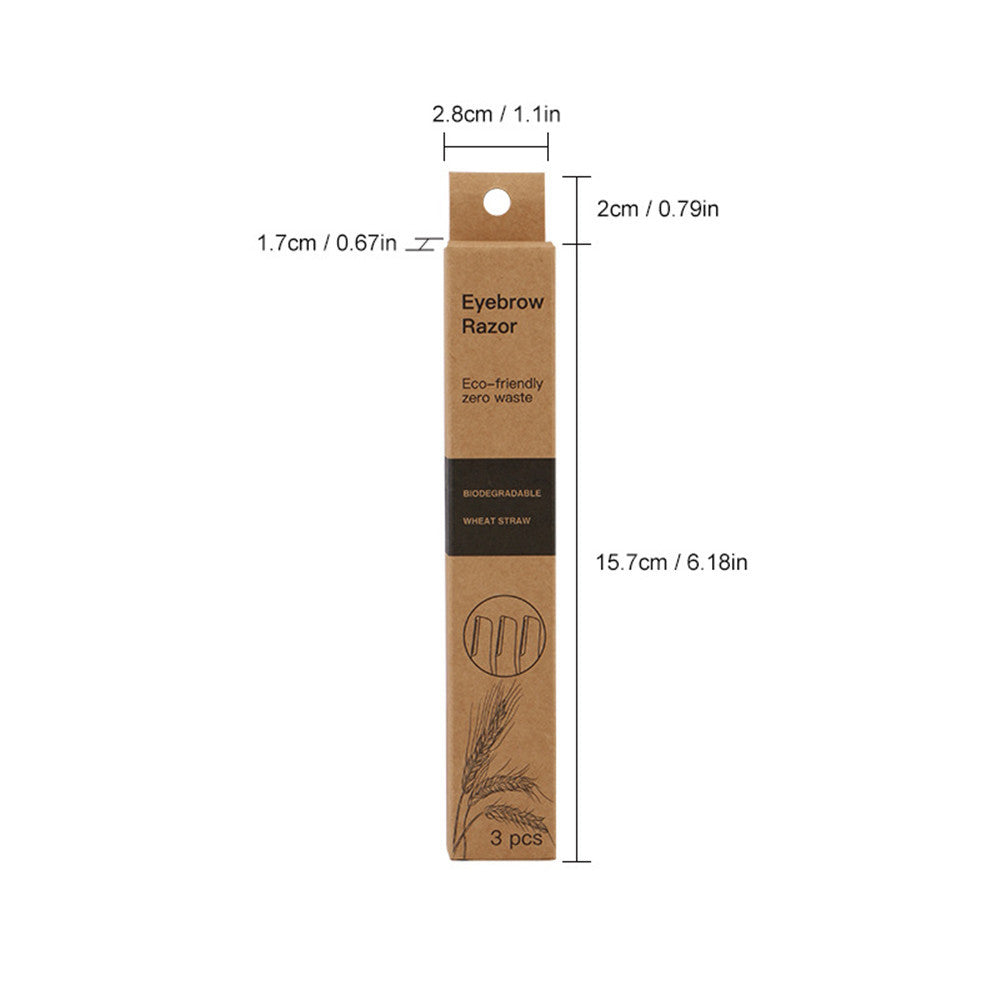 Eco-Friendly Biodegradable Eyebrow Razor for Sustainable Grooming