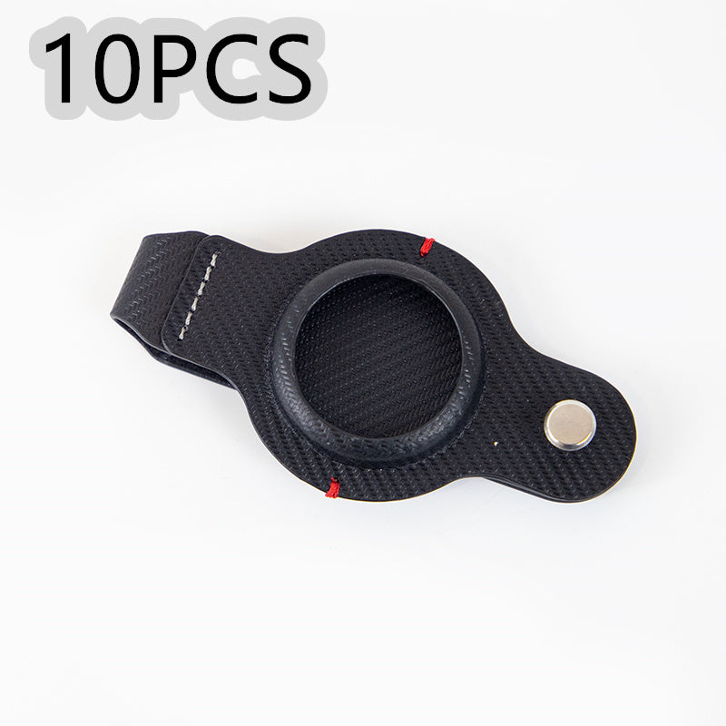 Durable Black AirTag Keychain Holder for Secure Tracking