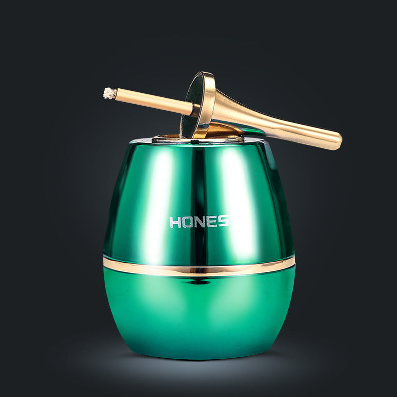 Eco-Friendly Black & Gold Oil Lamp - Sustainable Lighting Solution