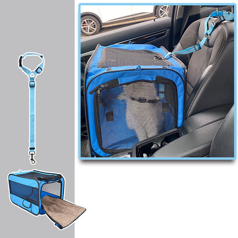 Portable Eco-Friendly Pet Crate for Travel and Home