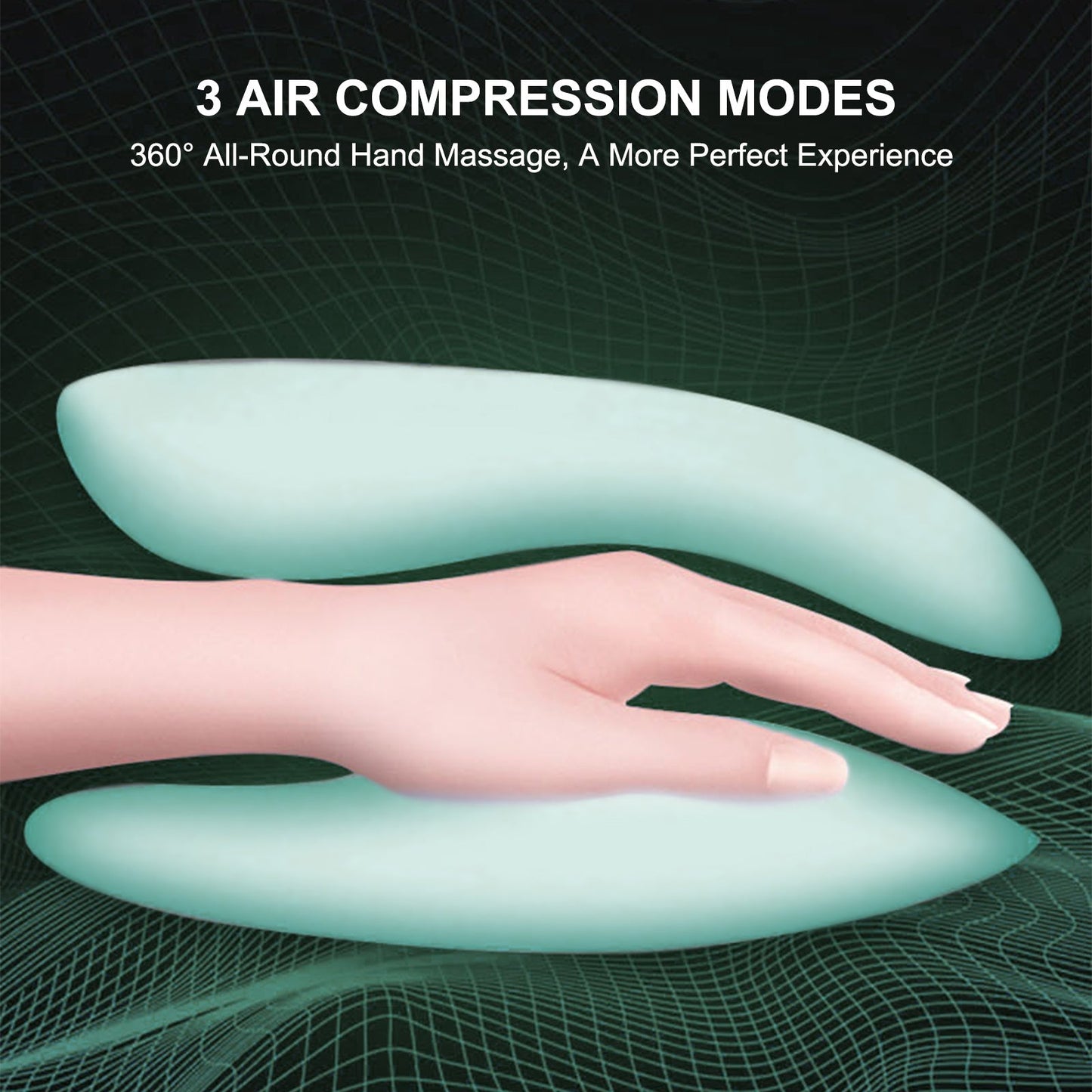 Rechargeable Ergonomic Hand Massager for Stress Relief and Wellness