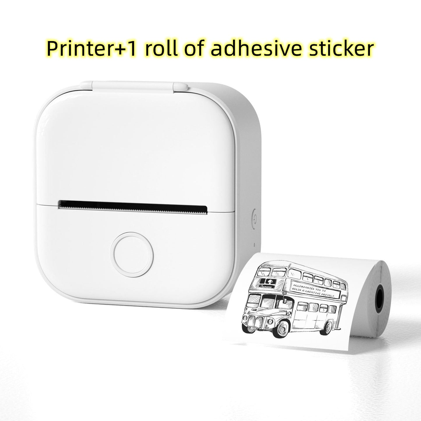 Compact Eco-Friendly Portable Label Printer for Home Organization