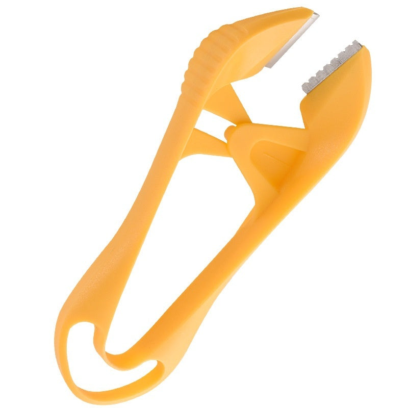 Ergonomic Orange Garlic Peeler - Durable Kitchen Tool