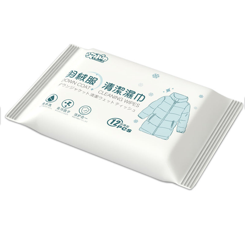 Eco-Friendly Down Coat Cleaning Wipes - Biodegradable & Plastic-Free