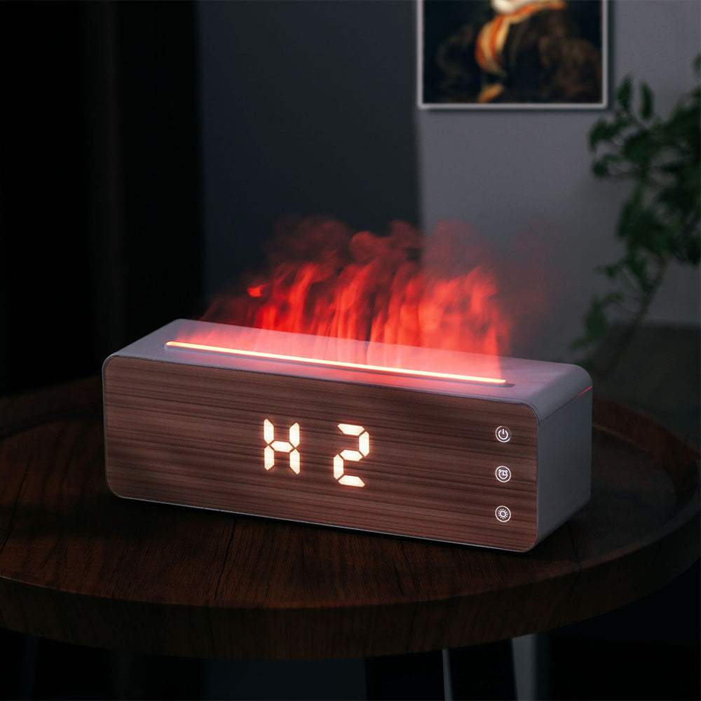 Digital Display Humidifier with Wood Finish - Eco-Friendly & Multi-Functional