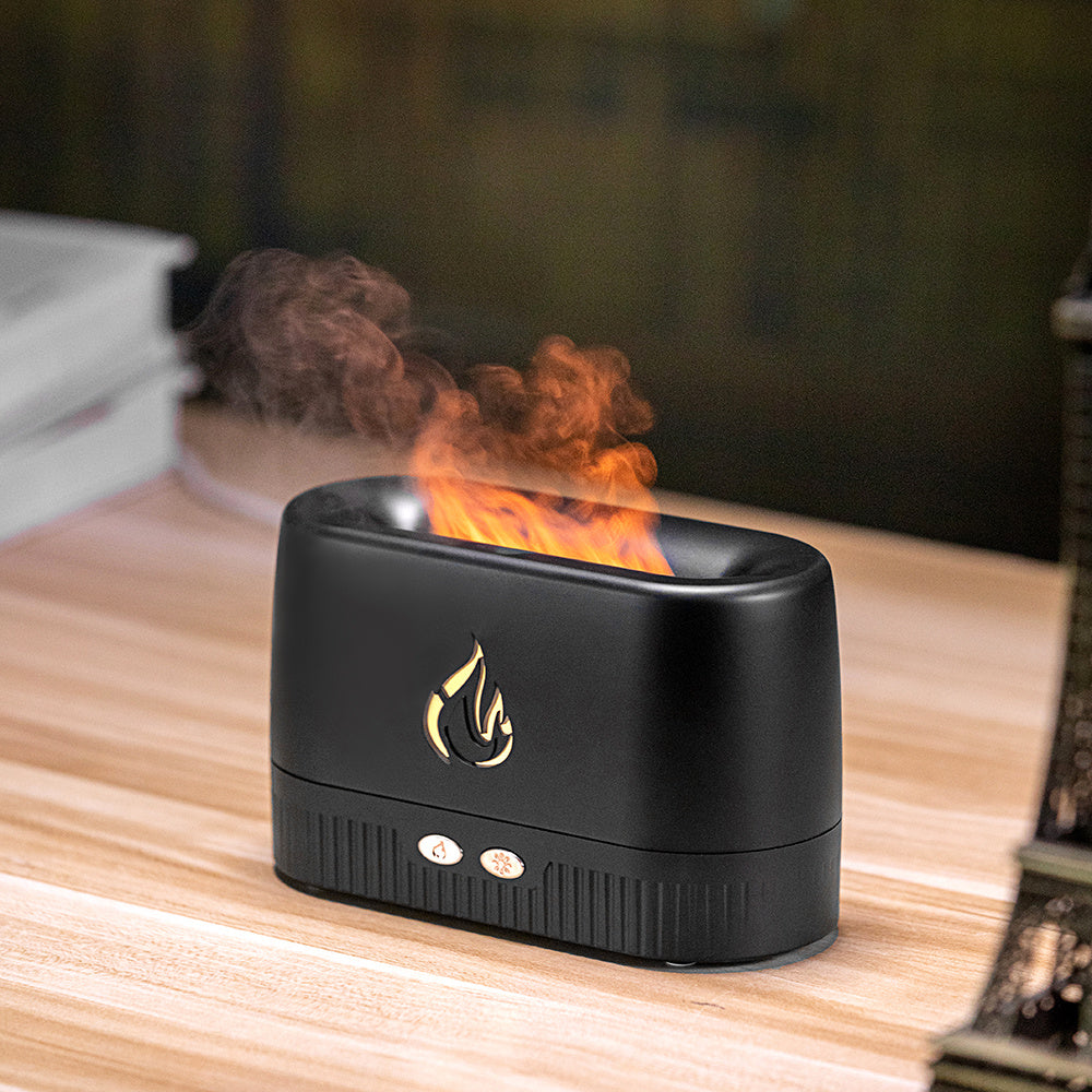 Black Rectangular Aroma Diffuser for Eco-Friendly Aromatherapy