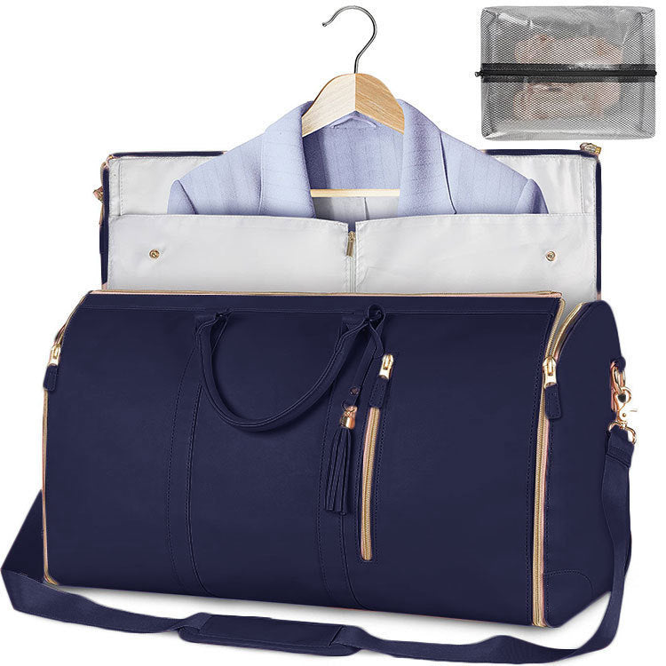Versatile Light Pink Garment & Duffel Bag for Eco-Friendly Travel