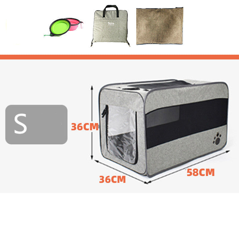 Portable Eco-Friendly Pet Crate for Travel and Home