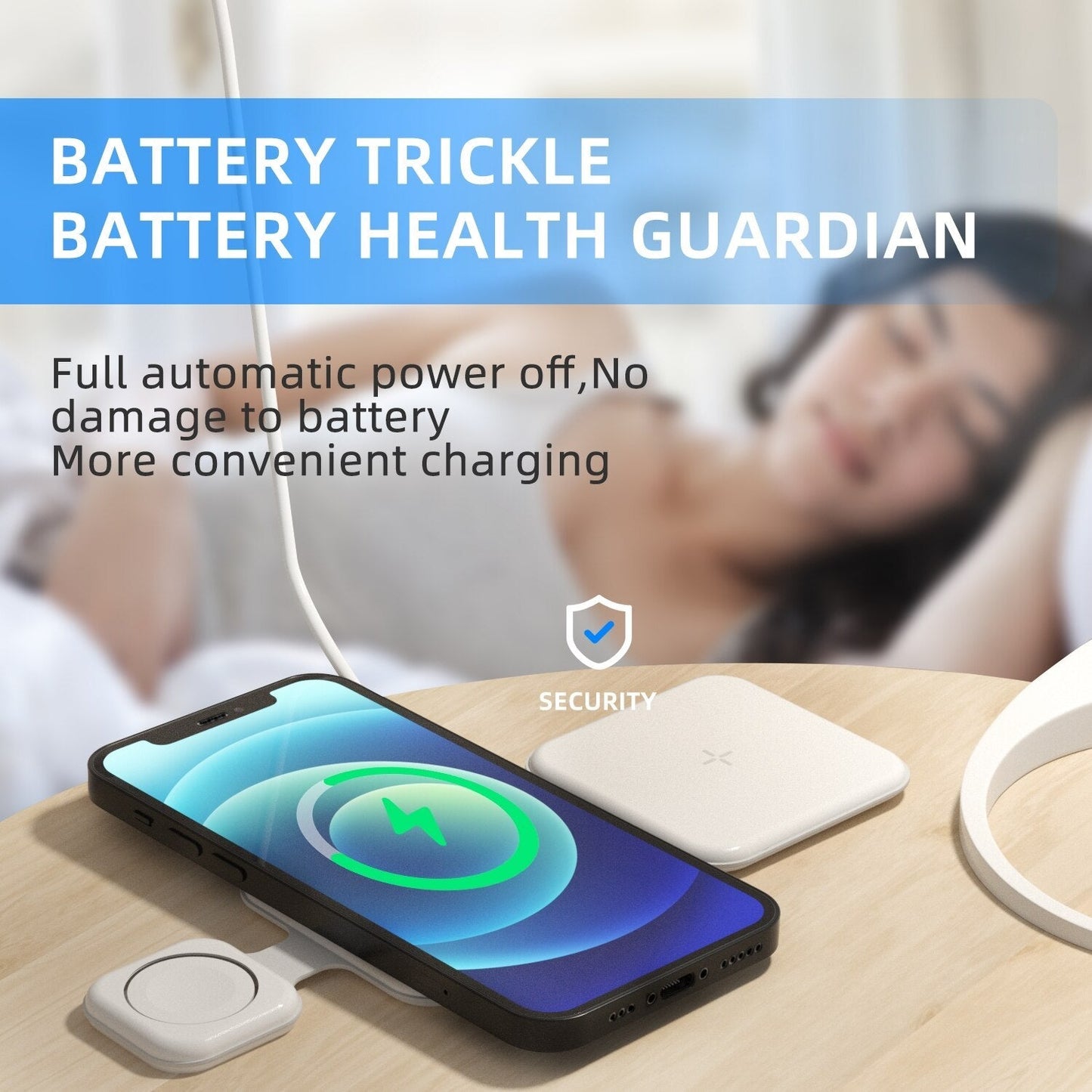 Foldable 3-in-1 Wireless Charging Station for Multiple Devices