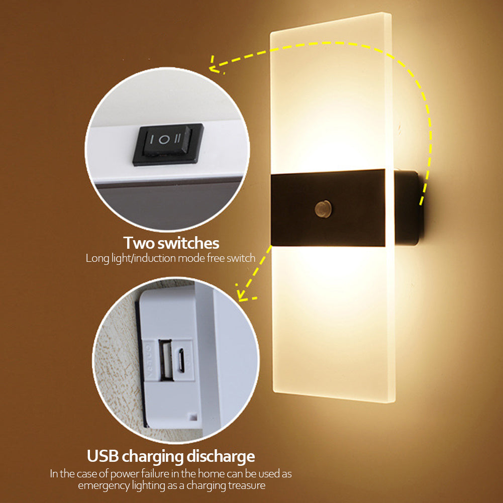 Rechargeable Touch Dimming Wall Light - Eco-Friendly, No Wiring Needed