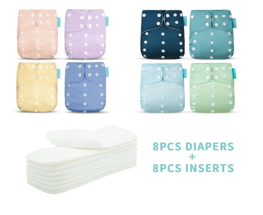 Eco-Friendly Reusable Cloth Diapers - Sustainable, Adjustable, and Gentle on Baby's Skin