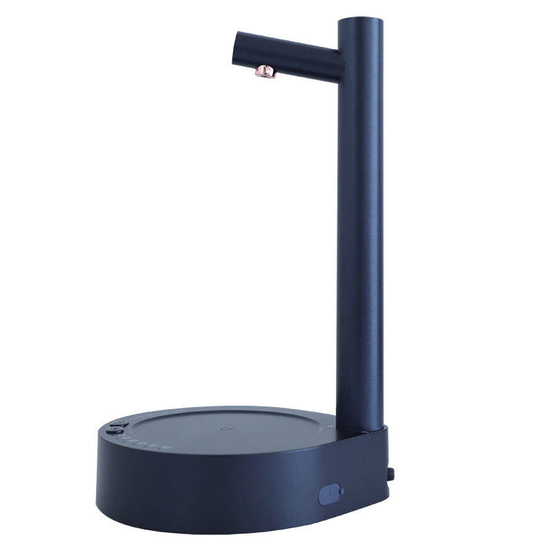 Eco-Friendly Countertop Water Dispenser - Black Cylindrical Design