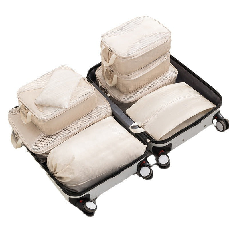 Beige Rectangular Storage Bags - Space-Saving, Durable, Eco-Friendly