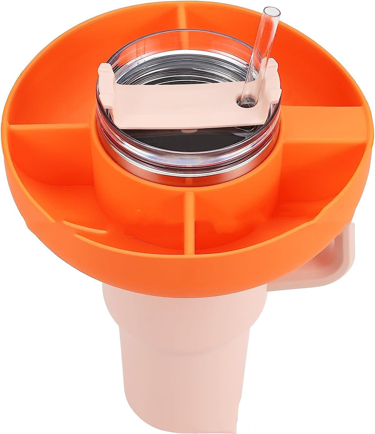 Circular Snack and Drink Holder - Eco-Friendly Multi-Compartment Organizer