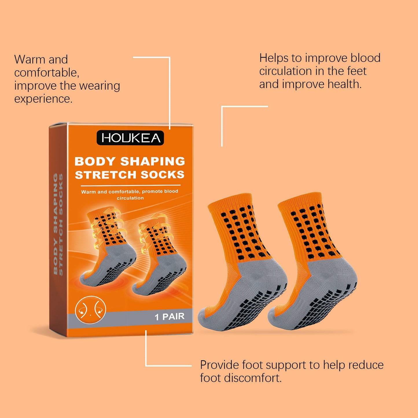 Self-Heating Massage Socks for Relaxation & Circulation
