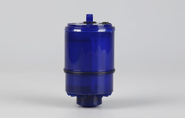 Blue Cylindrical Shower Filter Cartridge for Enhanced Water Quality
