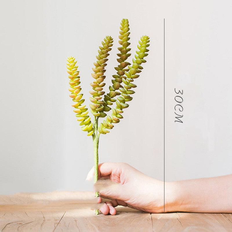 Eco-Friendly Artificial Succulent Terrarium - Low Maintenance Home Decor