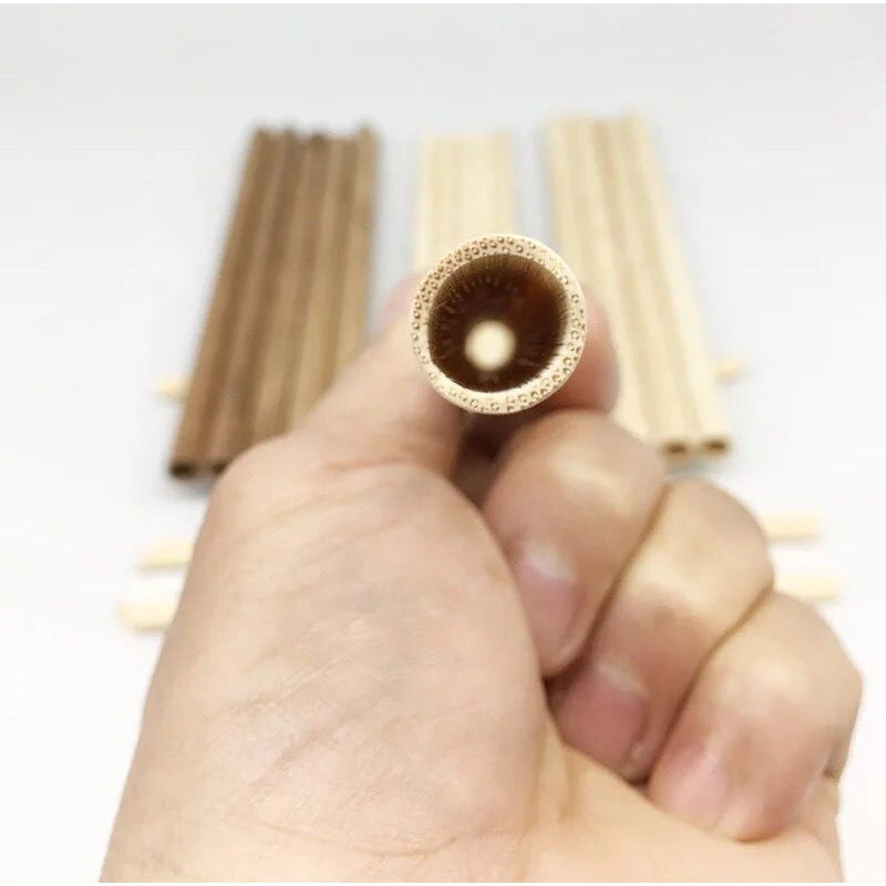 Eco-Friendly Bamboo Reusable Drinking Straws - Sustainable, Biodegradable, Plastic-Free