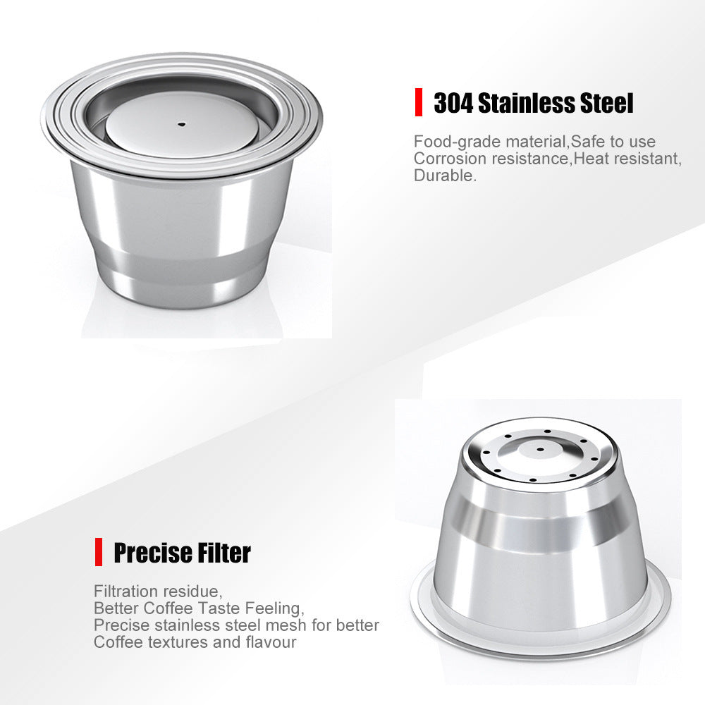 Eco-Friendly Coffee Capsule Machine with Reusable Pods