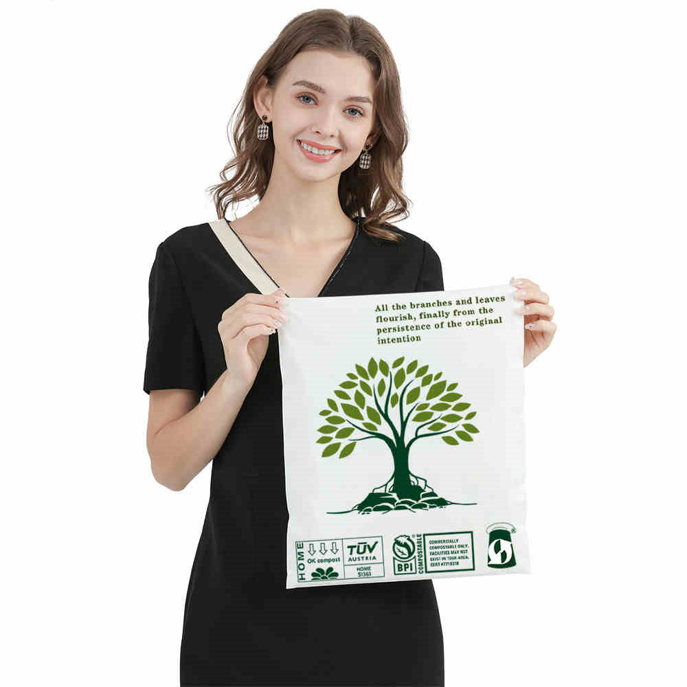 Eco-Friendly Compostable Mailer - Green, Biodegradable Shipping Solution
