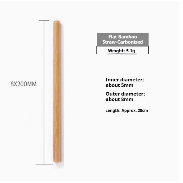 Eco-Friendly Bamboo Reusable Drinking Straws - Sustainable & Biodegradable