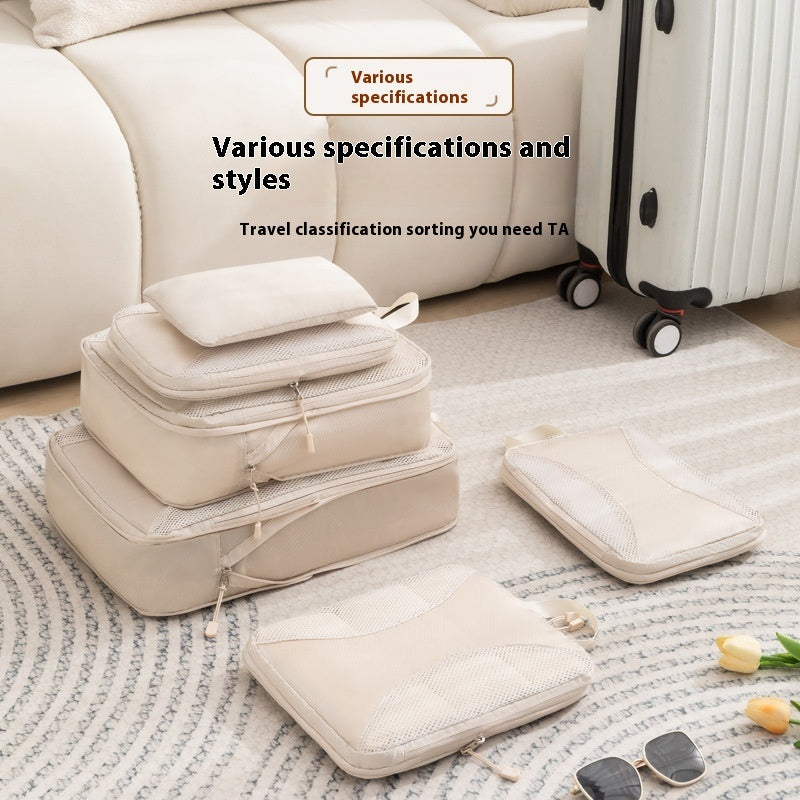 Beige Rectangular Storage Bags - Space-Saving, Durable, Eco-Friendly