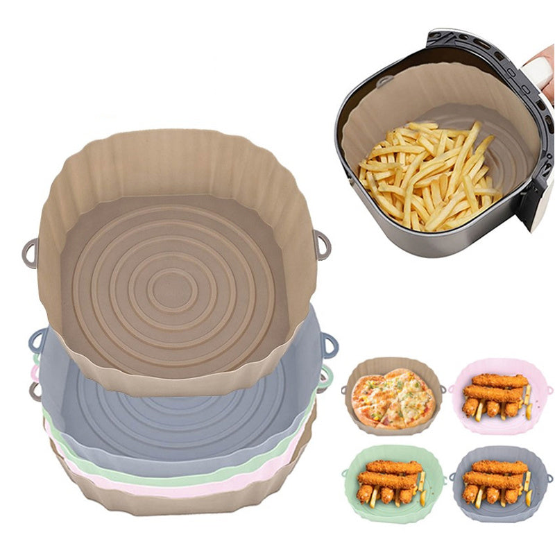 Reusable Silicone Air Fryer Liners - Eco-Friendly, Durable, Easy to Clean