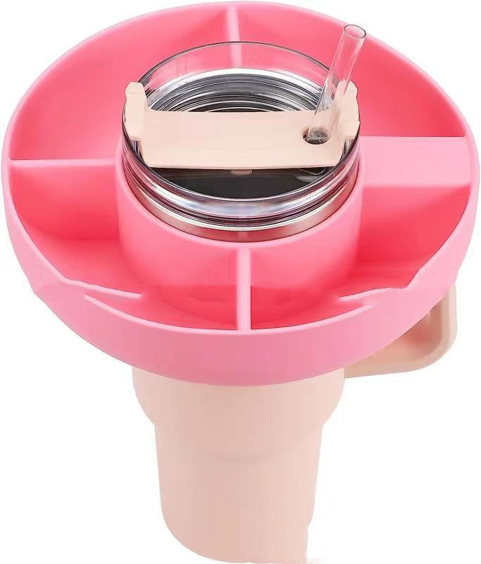 Circular Snack and Drink Holder - Eco-Friendly Multi-Compartment Organizer