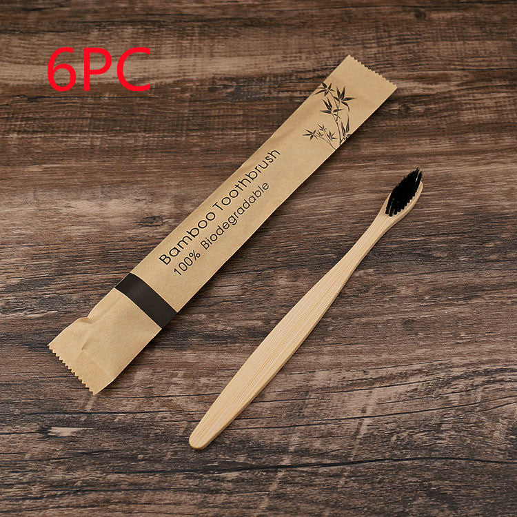 Eco-Friendly Bamboo Toothbrush with Biodegradable Handle