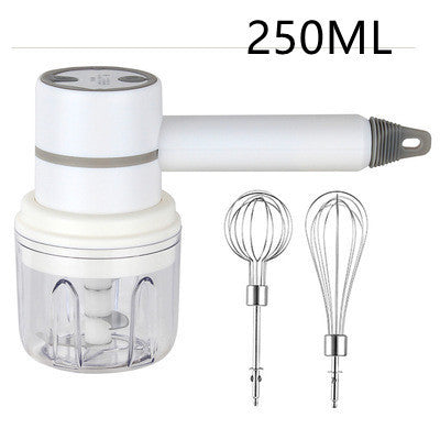 Wireless Handheld Food Mixer - Light Green, Rechargeable, Eco-Friendly