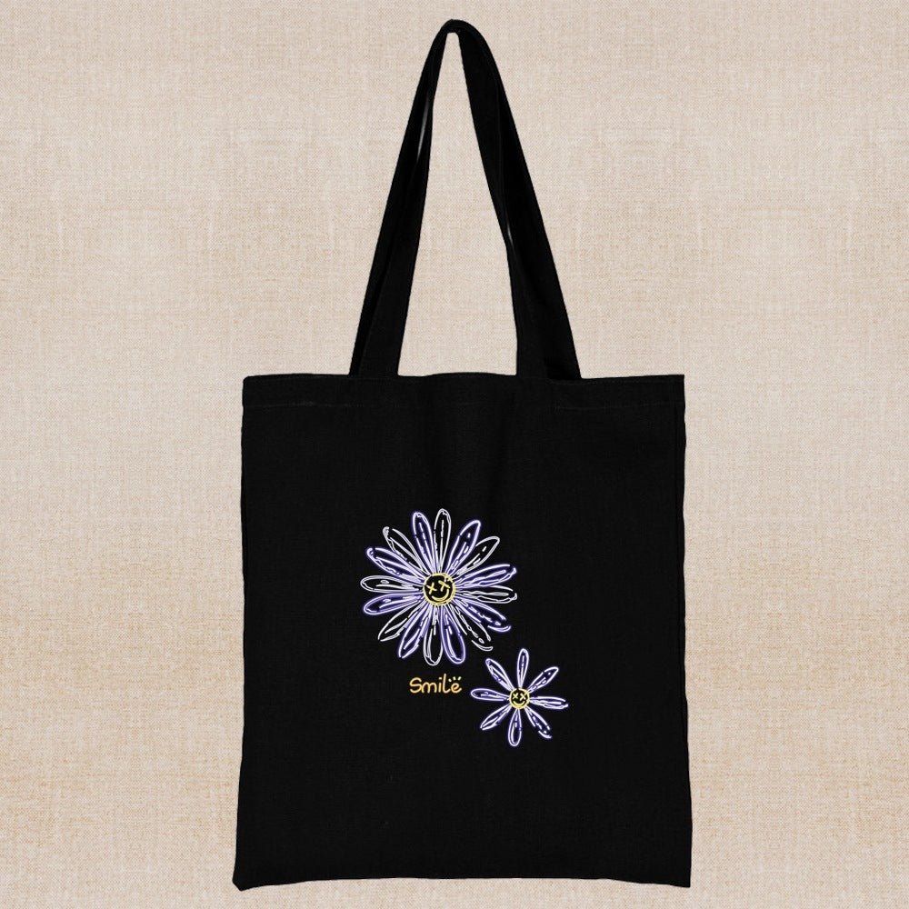 Eco-Friendly Daisy Tote Bag - Sustainable, Reusable, Durable