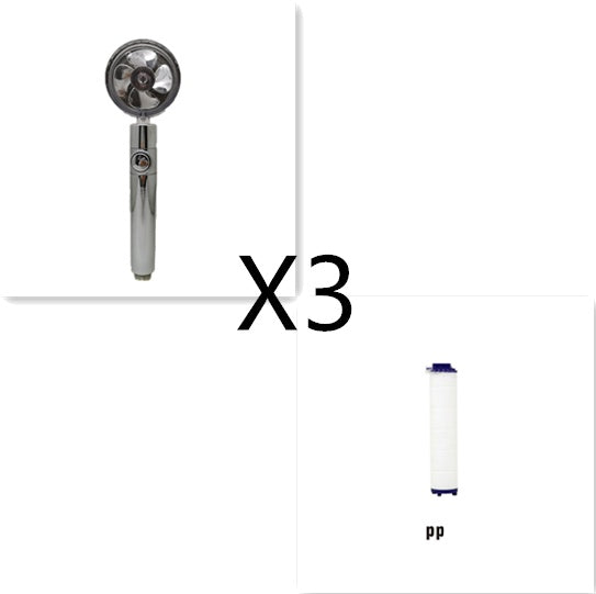 Water-Saving Handheld Shower Head with 360° Rotation and Adjustable Angles
