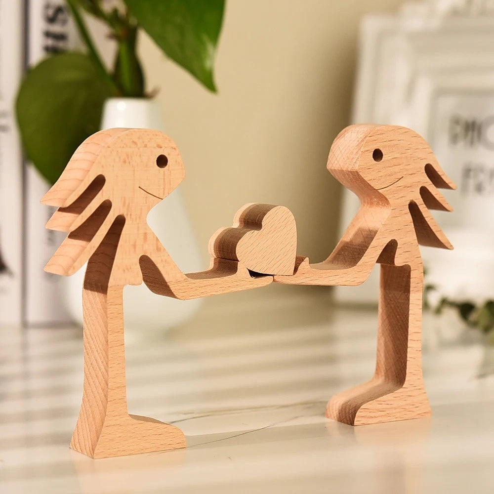 Eco-Friendly Wooden Animal Figurines - Sustainable Home Decor